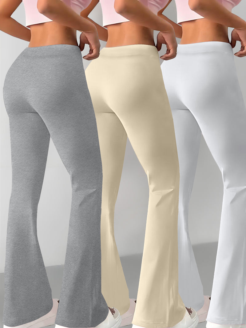 European and American Women's Fashion Flared Straight-Leg Pants.