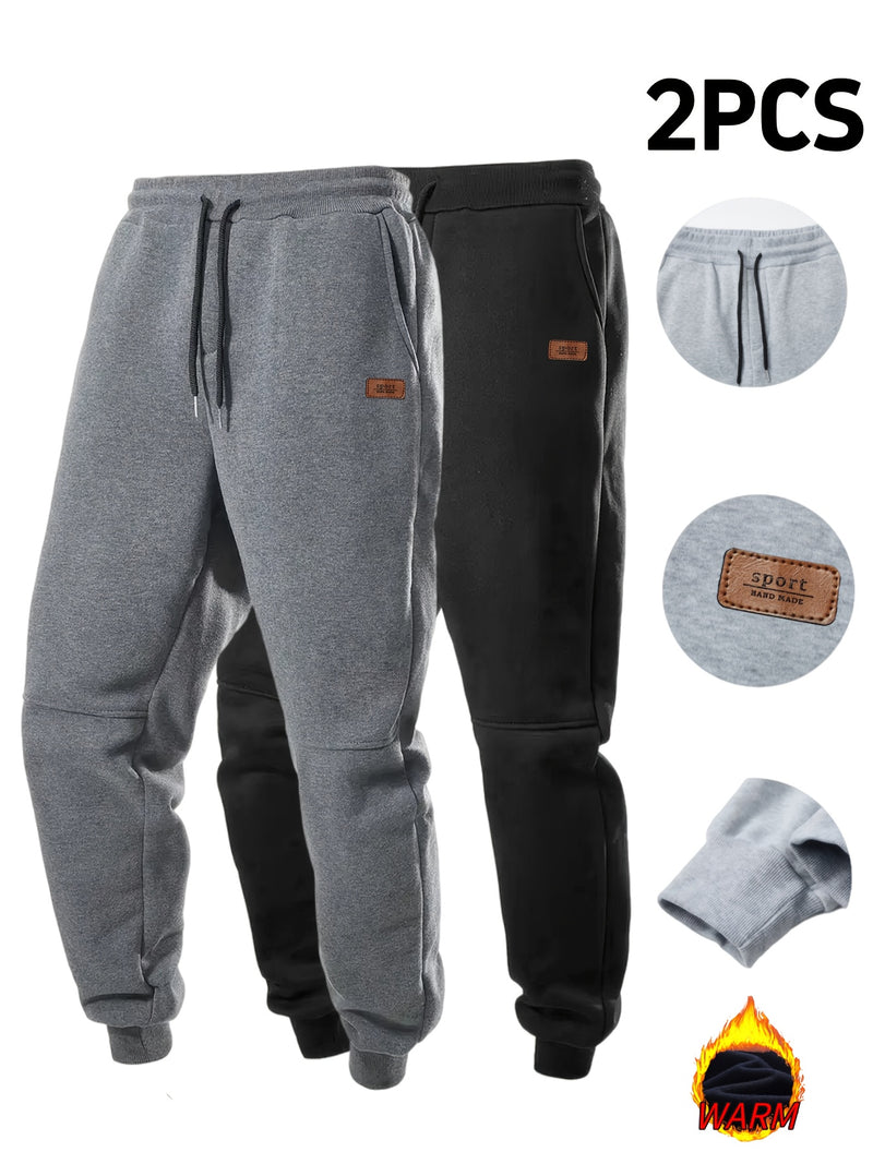 2pcs Men's Autumn Winter Casual Pants.