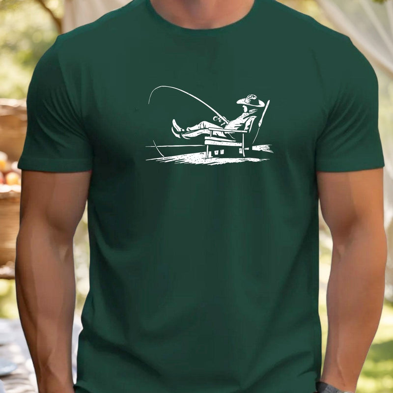 Men'S Casual Summer Cotton Crew Neck T-Shirt.