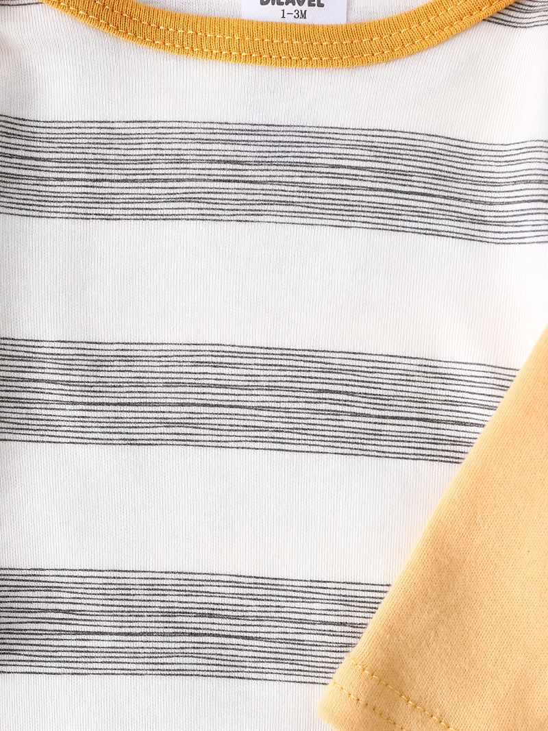 8pcs New Autumn And Winter Long-Sleeve Onesies for Boys And Girls.