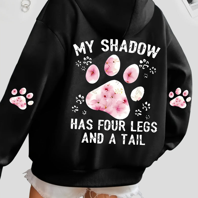 Women's Autumn And Winter Hoodie with a Stylish Kangaroo Pocket.