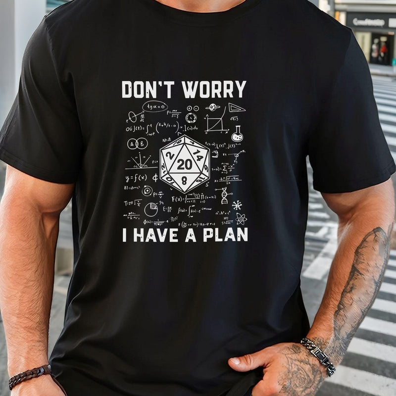 Men's Graphic T-Shirt - Casual Crew Neck, Short Sleeve.