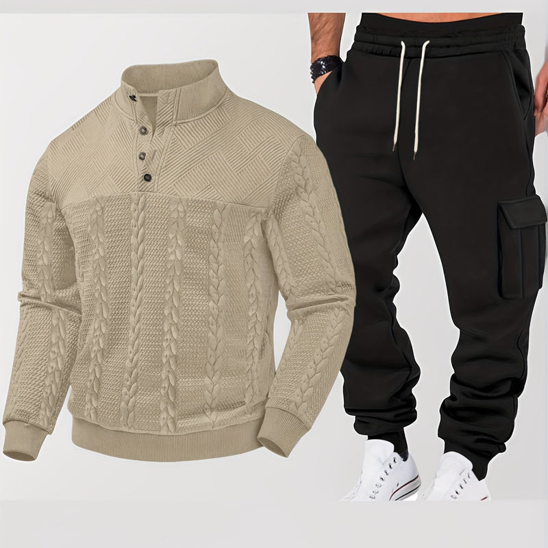 Men's Autumn/Winter Two-Piece Set.