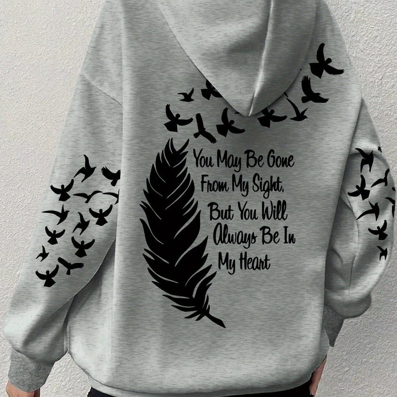 Women's Comfortable Graphic Hoodie.