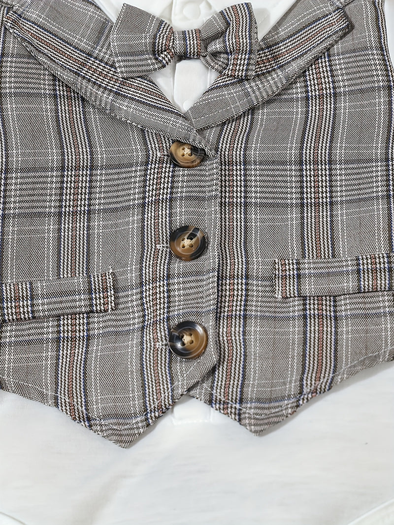3pcs Elegant Formal Gentleman Outfit for Baby Boys.