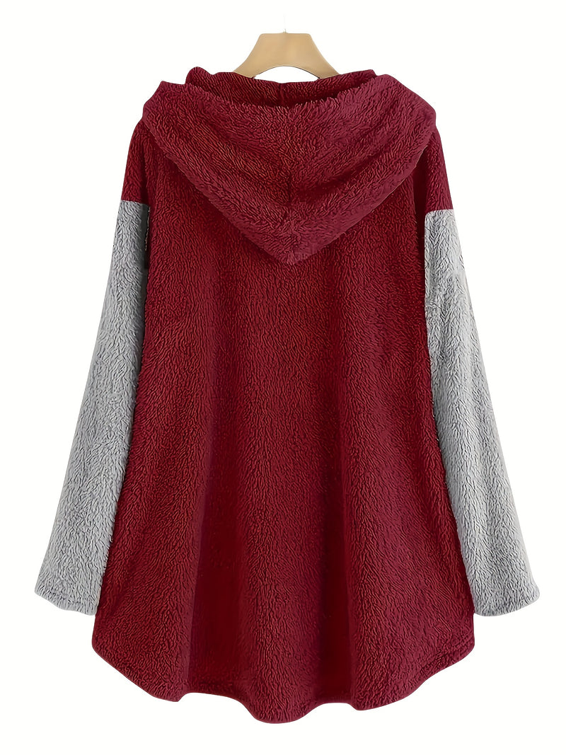 Women's Autumn and Winter Warm Long Sleeve Hoodie.