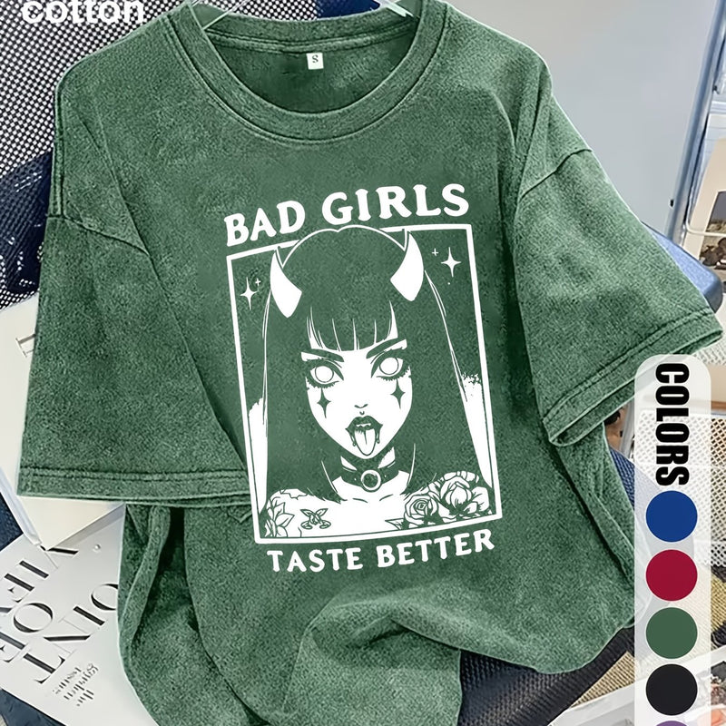 Women's Trendy Fashion Snowflake Print T-Shirt.