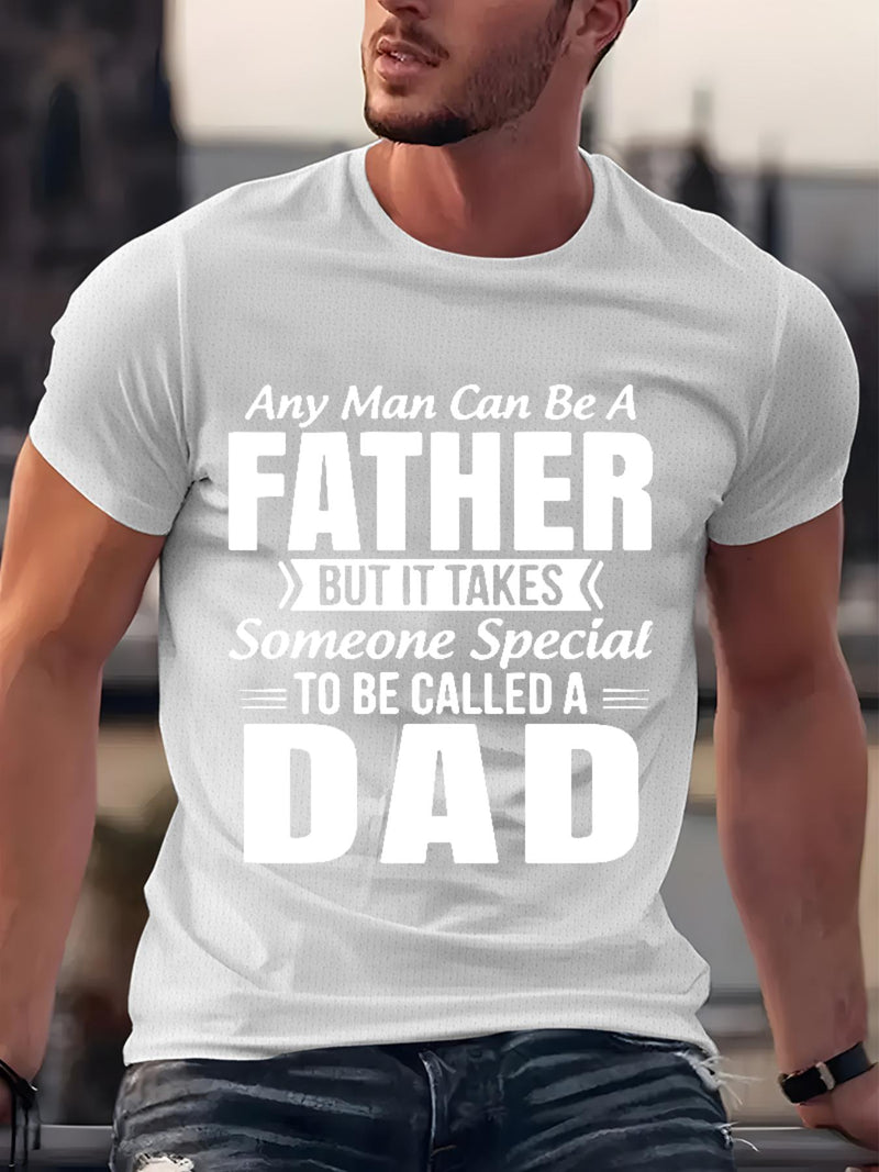 Men’s Short-Sleeved Round Neck, Knitted Fabric That Is Easy And Comfortable.
