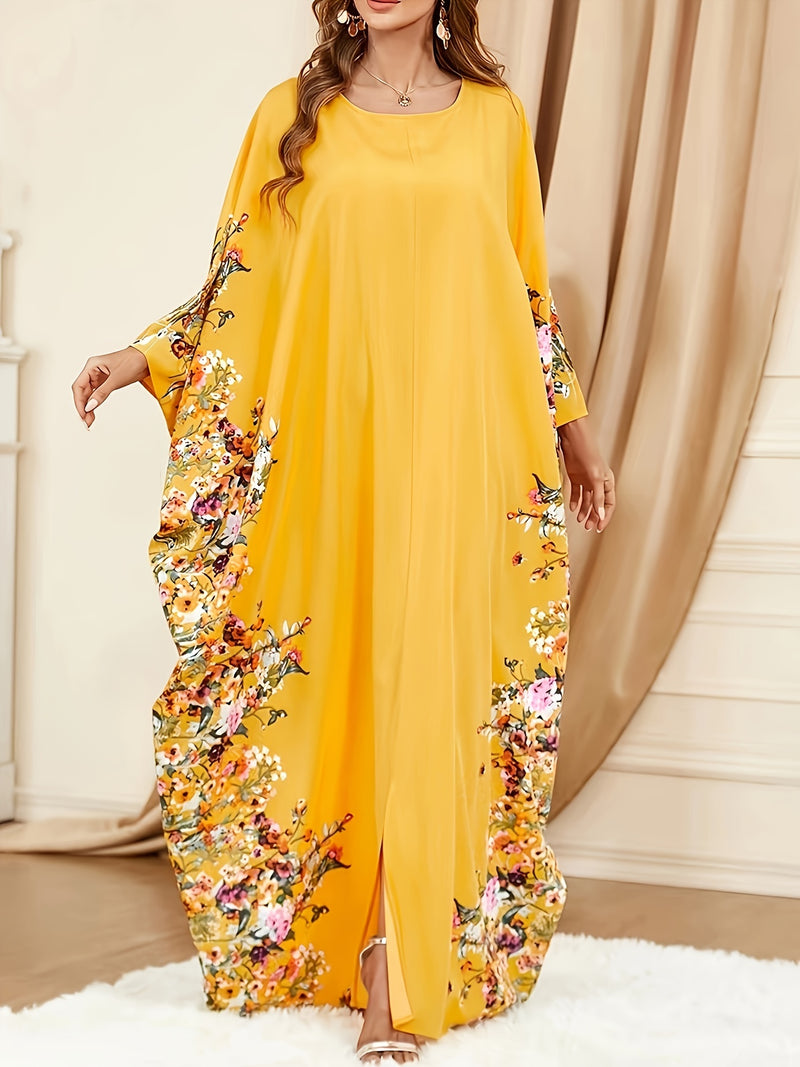 Elegant Batwing Sleeve Maxi Dress for Women.