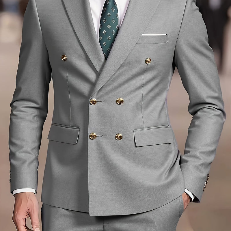 Men's Suit Set with 2pcs, Including a Blazer And Trousers.