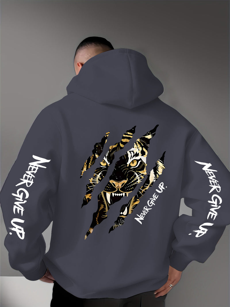 Men's Casual Personality Hooded Sweatshirt.