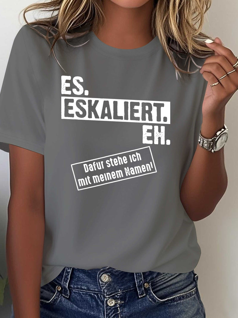 Women's Funny German Saying T-Shirt.