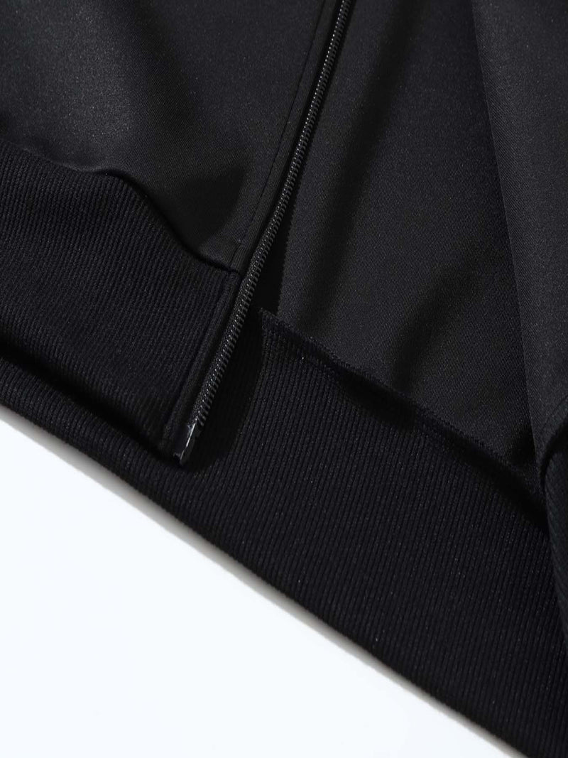 Men's Trendy Design Sense, Two-Piece Jacket Set with 777 Printing Casual.