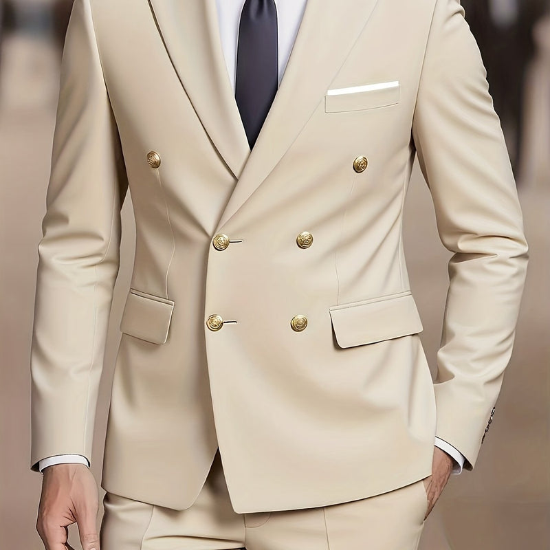 Men's Suit Set with 2pcs, Including a Blazer And Trousers.