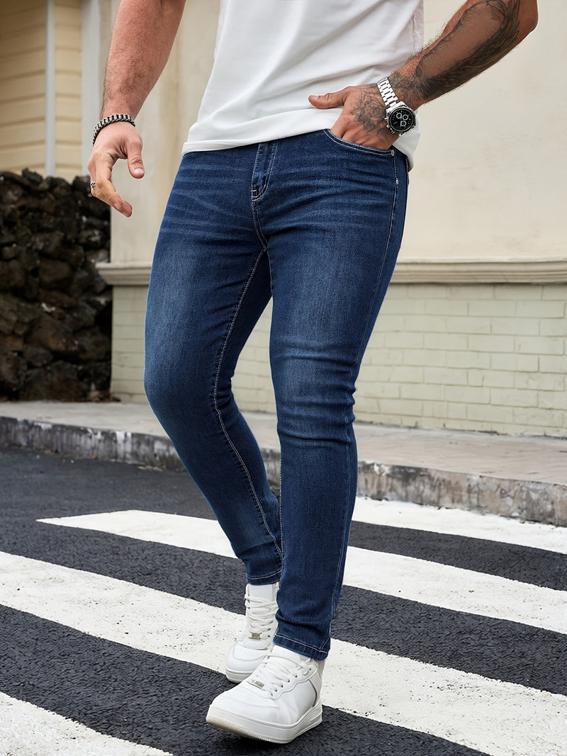 Men's Slim Fit Denim Pants.