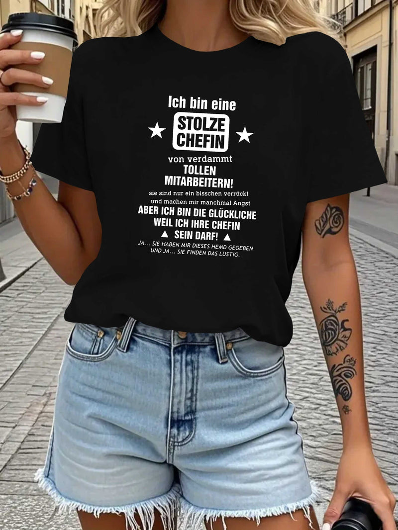 Women's T-Shirt with Short Sleeves.