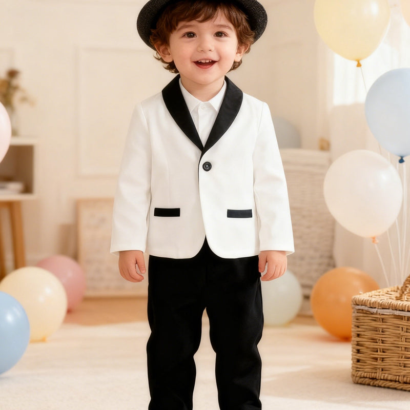 2pcs Set: European and American Style Gentleman's Handsome Suit.