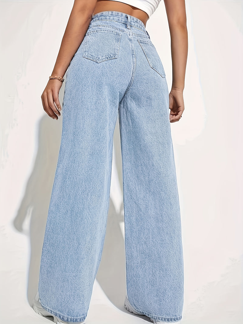 Women's Fashion Stretch Washed Denim Pants.