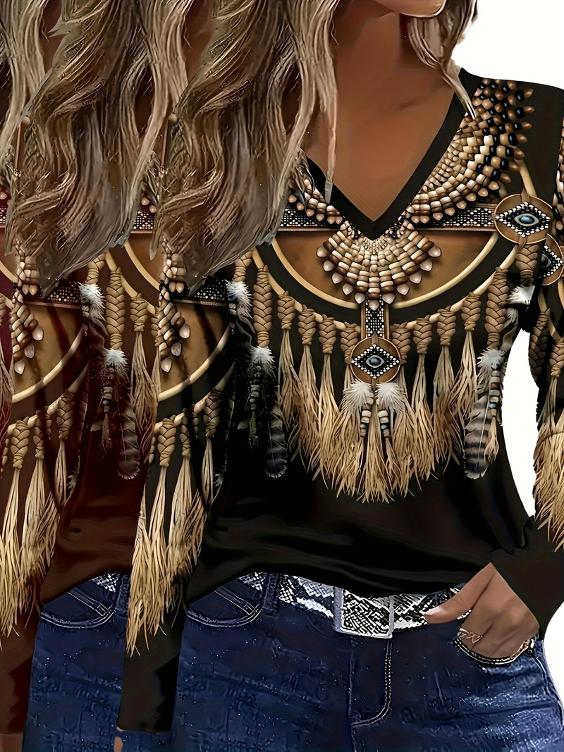 Women's Casual Long Sleeve Top 2pcs Set.