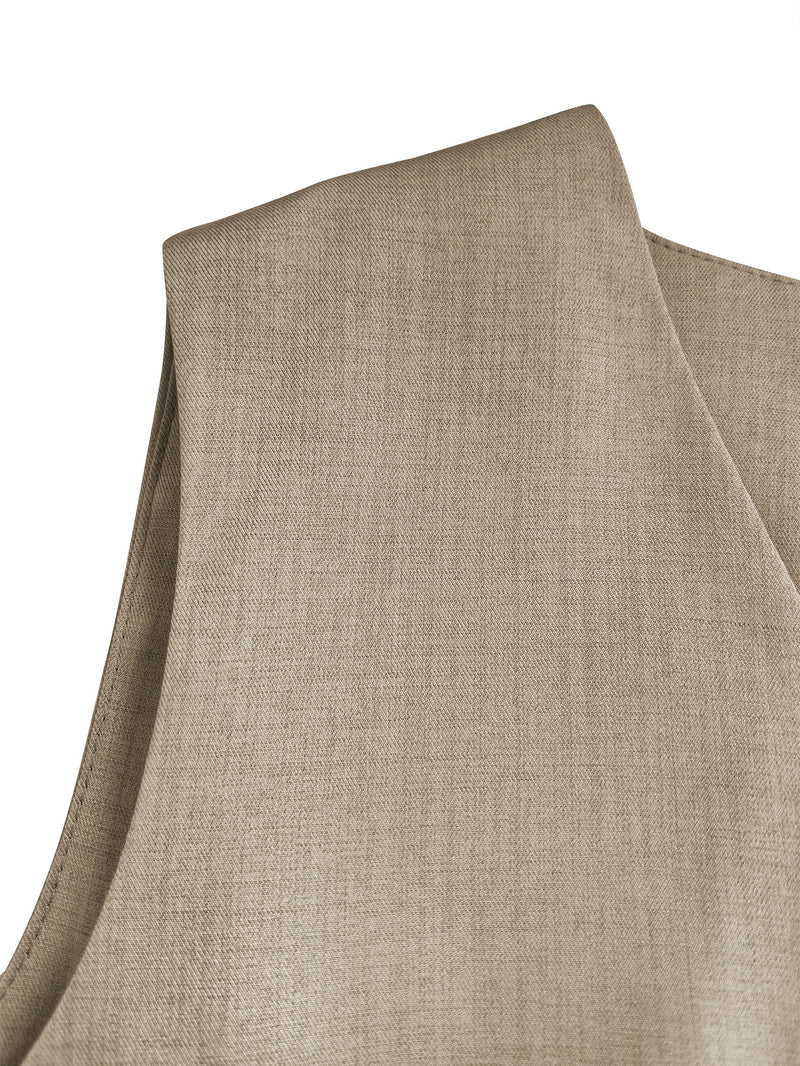 Autumn/Winter Women's Solid Color Casual Elegant Long-Sleeve Blazer.