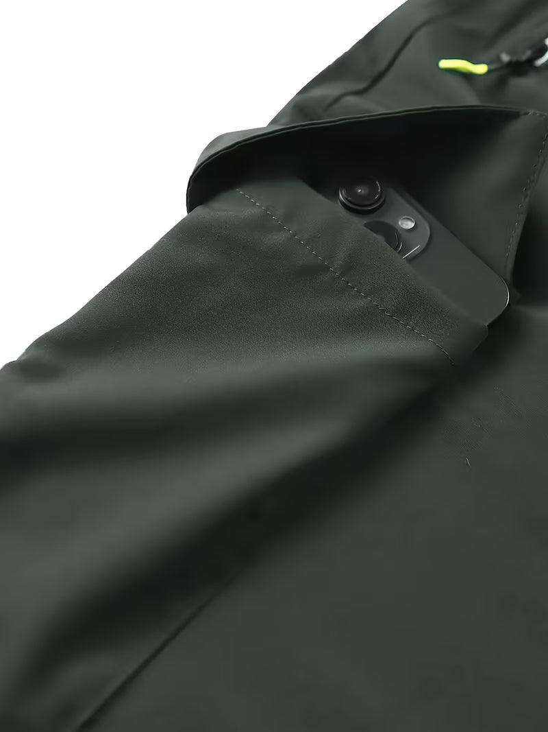 Men's Heavy-Duty Work Pants with Zipper Pockets.