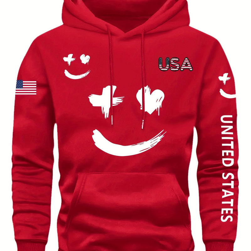 Men's Casual And Versatile Hooded Sweatshirt.