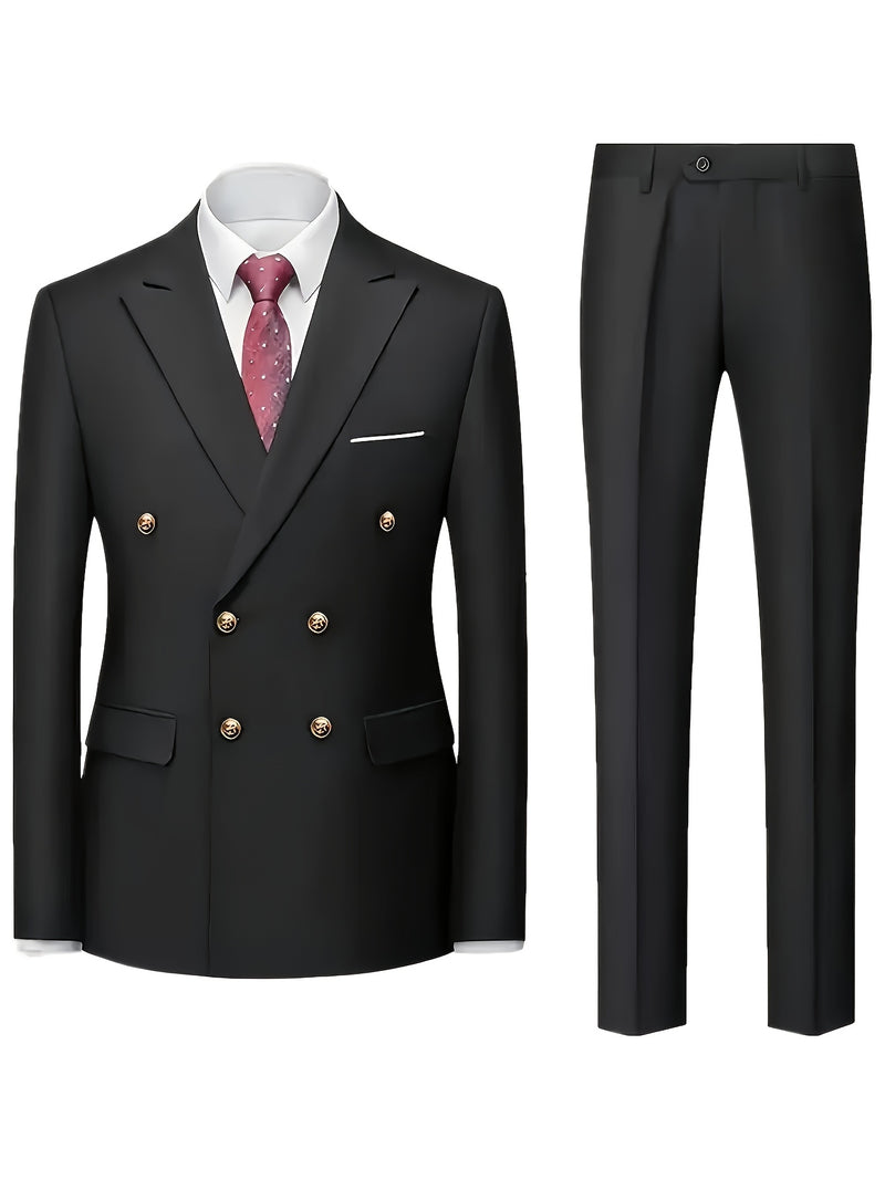 Men's Suit Set with 2pcs, Including a Blazer And Trousers.