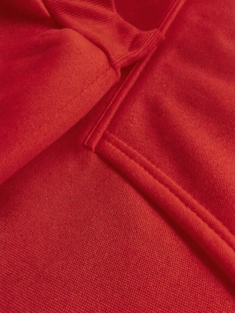 Women's Pocket Hoodie with Printed Lettering and Lining.