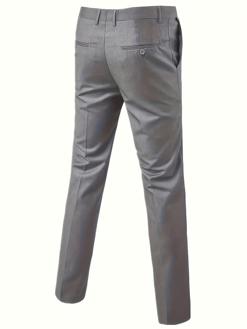 Three-Piece Suit, Business Formal Wear Set, Suit + Trousers + Vest.