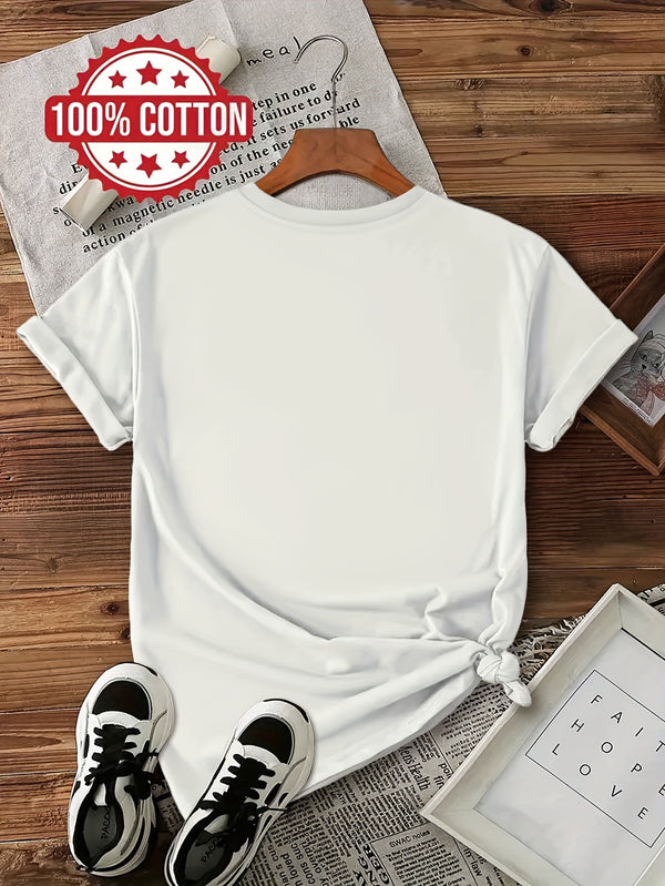 Women's Van Gogh Sunflowers & Black Cat Art Print T-Shirt.