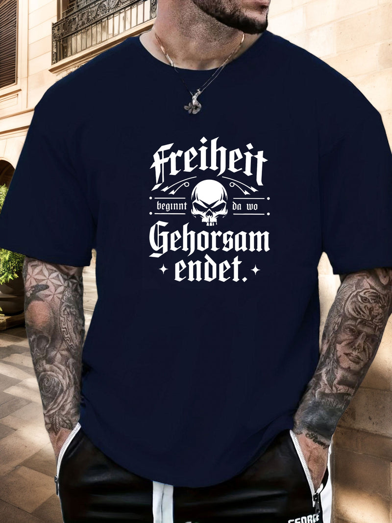 Men's Print Summer Casual Short Sleeve T-Shirt.