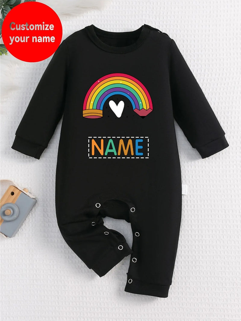 Customized Rainbow and Love Pattern Printed Versatile Breathable.