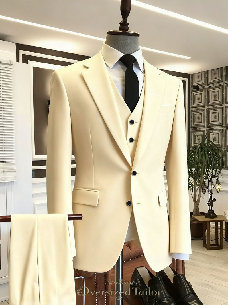 A Men's Three-Piece Suit Consisting of a Blazer.