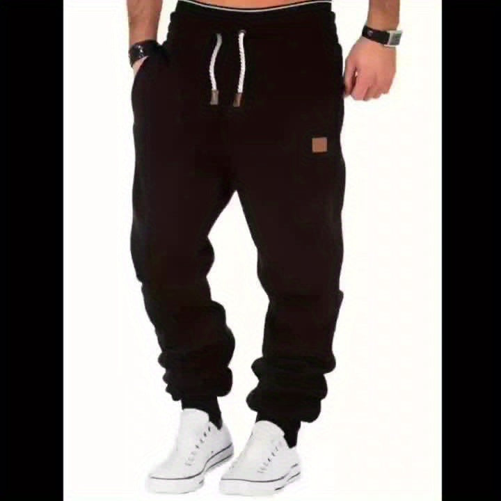 Drawstring Sweatpants Loose Fit Pants Men's Casual Joggers.