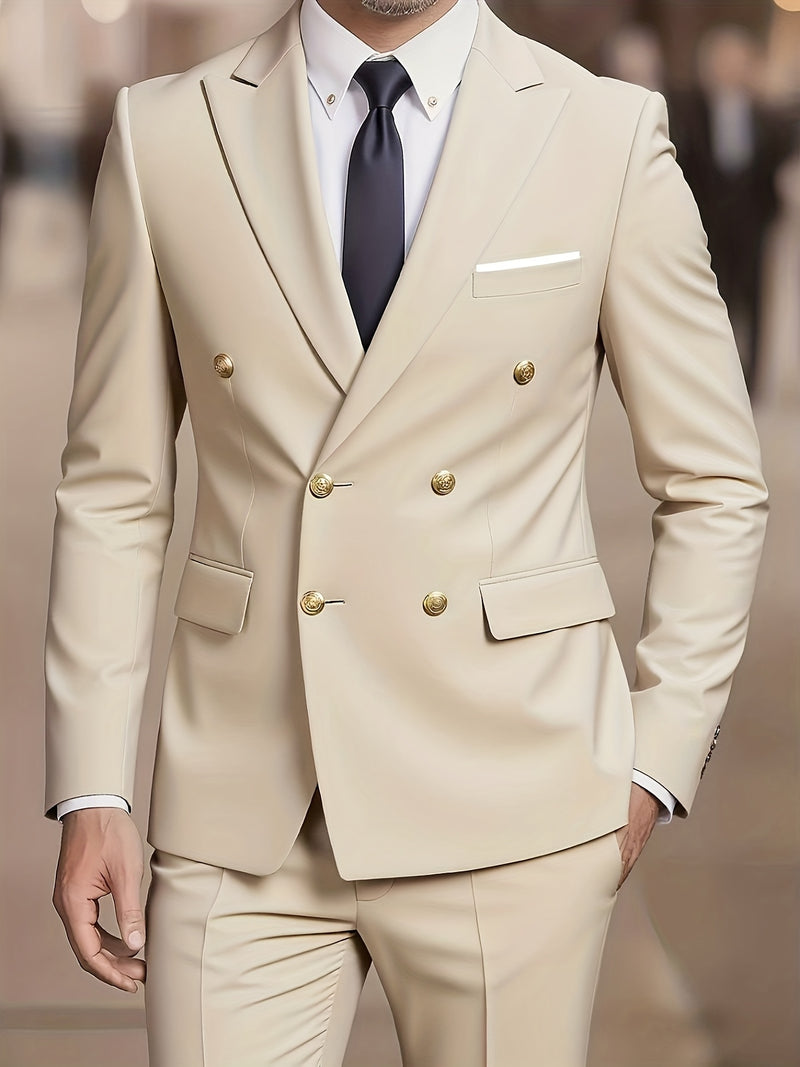 Men's Suit Set with 2pcs, Including a Blazer And Trousers.