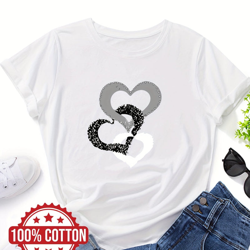Women's "Love" Graphic Print T-Shirt.