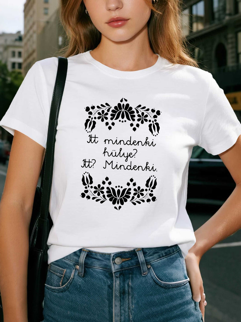 Women's T-Shirt with Short Sleeves.