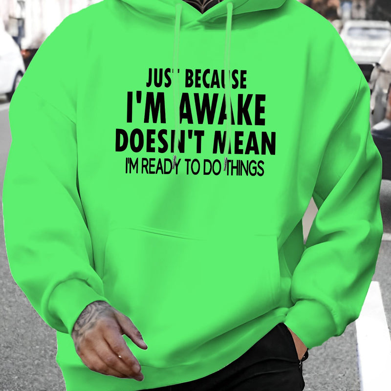 Men's New Stylish Hoodie with a Letter Print.