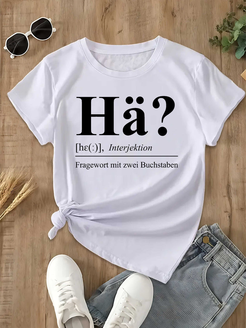 Women's German Graphic T-Shirt.