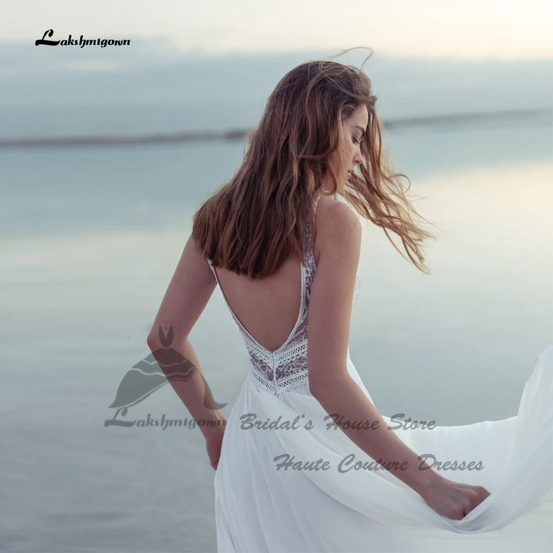 Women’s Lakshmigown Sexy Bride Boho Wedding Dress.