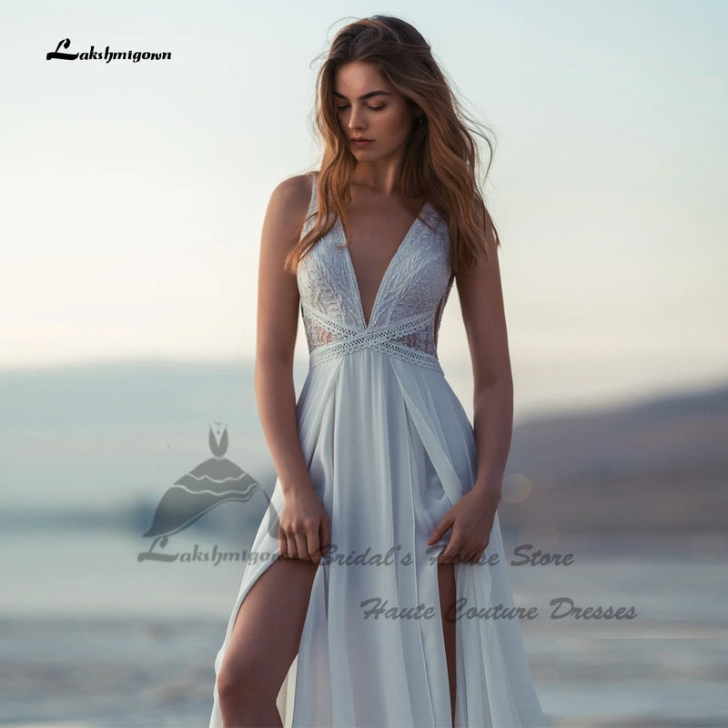 Women’s Lakshmigown Sexy Bride Boho Wedding Dress.