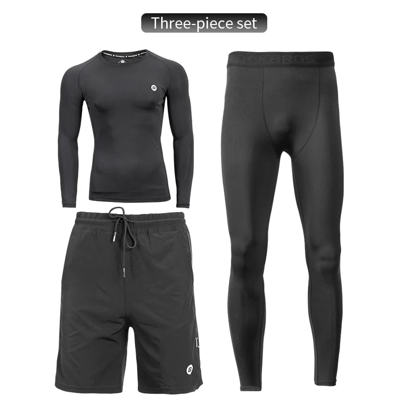 ROCKBROS Men's Sport Suits Running Sets Quick Dry Sweat-absorbent Sports.
