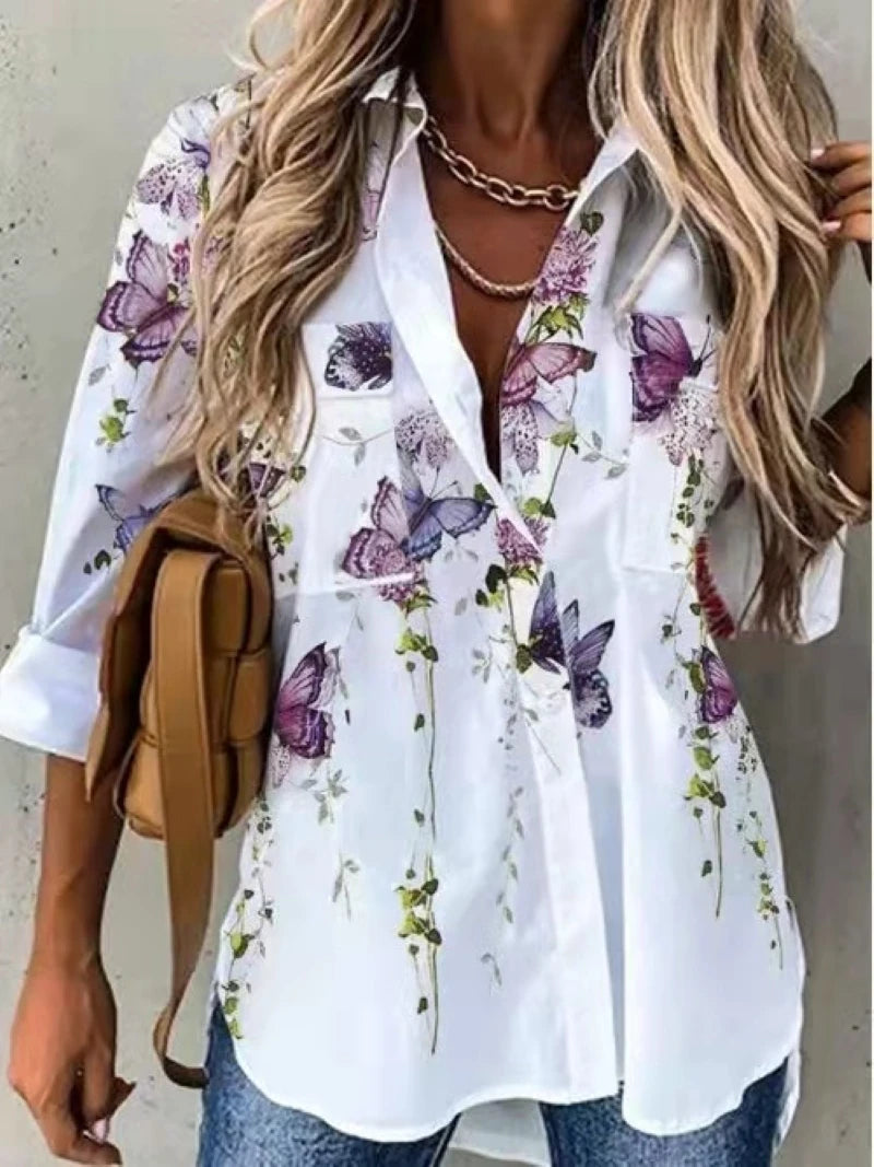 Fashion shirt women temperament long-sleeved woman shirt.