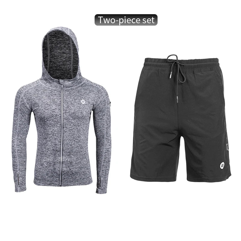 ROCKBROS Men's Sport Suits Running Sets Quick Dry Sweat-absorbent Sports.