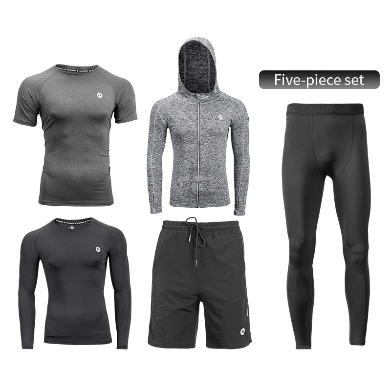ROCKBROS Men's Sport Suits Running Sets Quick Dry Sweat-absorbent Sports.