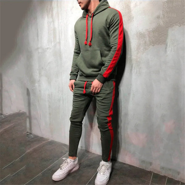 Autumn Men Running Set Men Sport Suits Sportswear 2Pcs Tracksuit Sportswear.