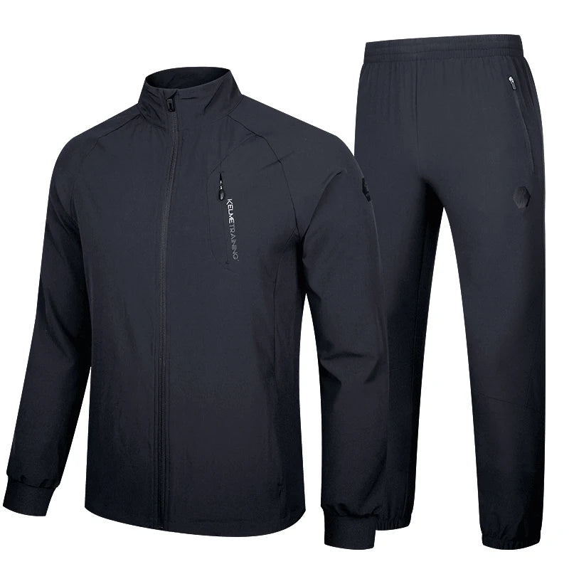 Kelme Men's Tracksuit Sportswear Men Running Suit Spring Jogging Male Fitness.