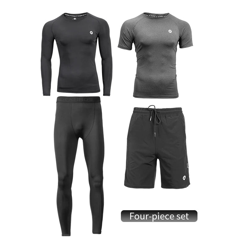 ROCKBROS Men's Sport Suits Running Sets Quick Dry Sweat-absorbent Sports.