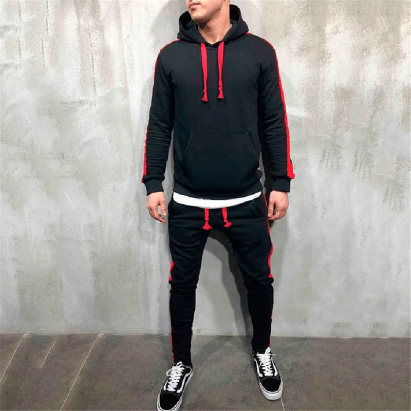 Autumn Men Running Set Men Sport Suits Sportswear 2Pcs Tracksuit Sportswear.