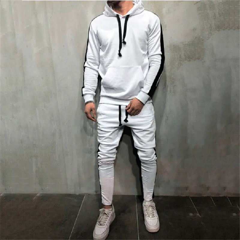 Autumn Men Running Set Men Sport Suits Sportswear 2Pcs Tracksuit Sportswear.